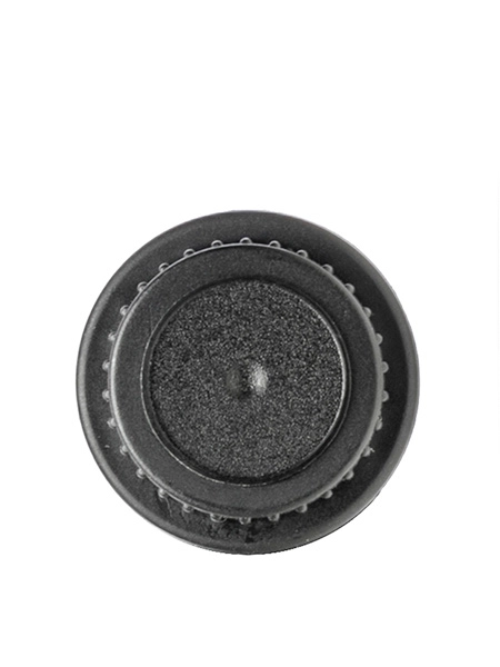 Black PP 18 mm Tamper-Evident Dropper Cap – L866BK