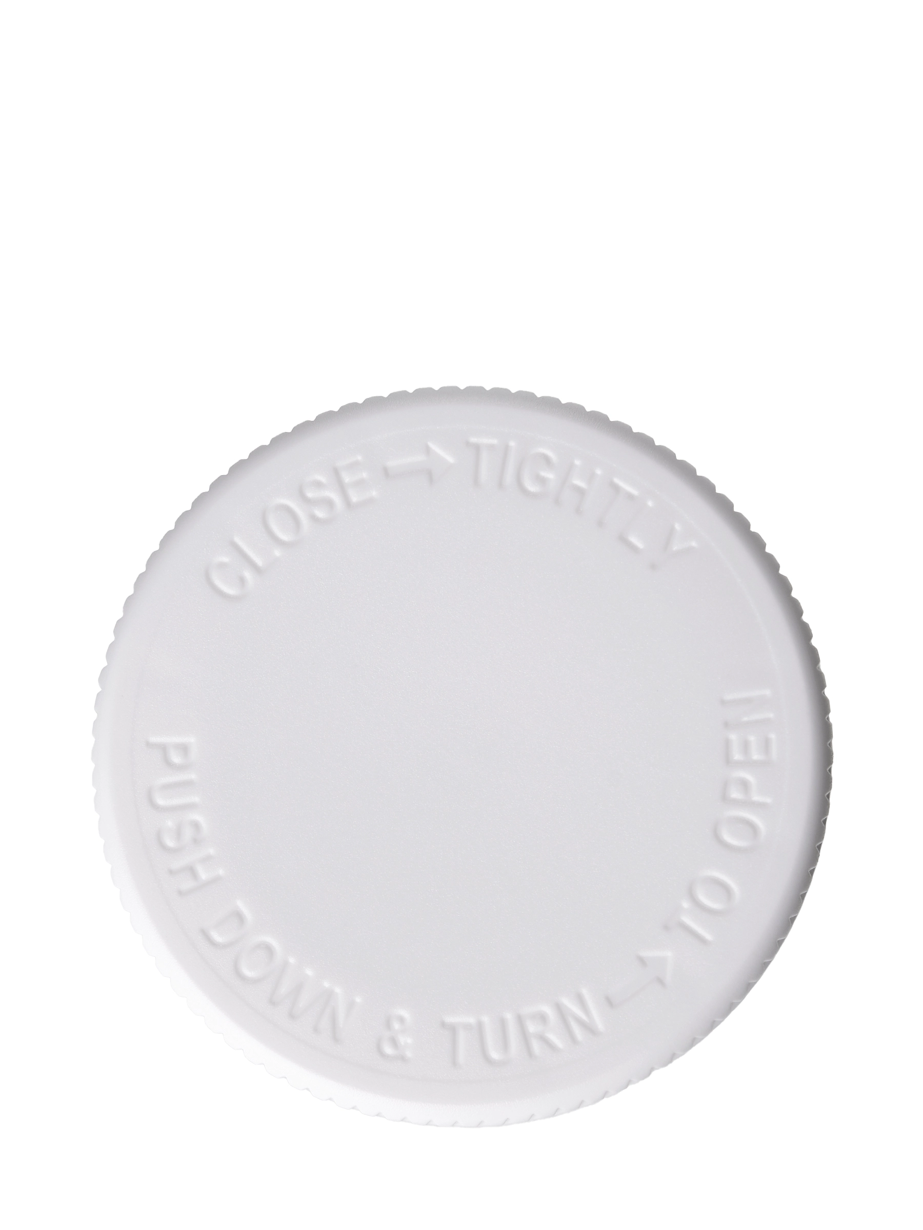 White PP Plastic 38-400 Child-Resistant Lid – L936WHH32