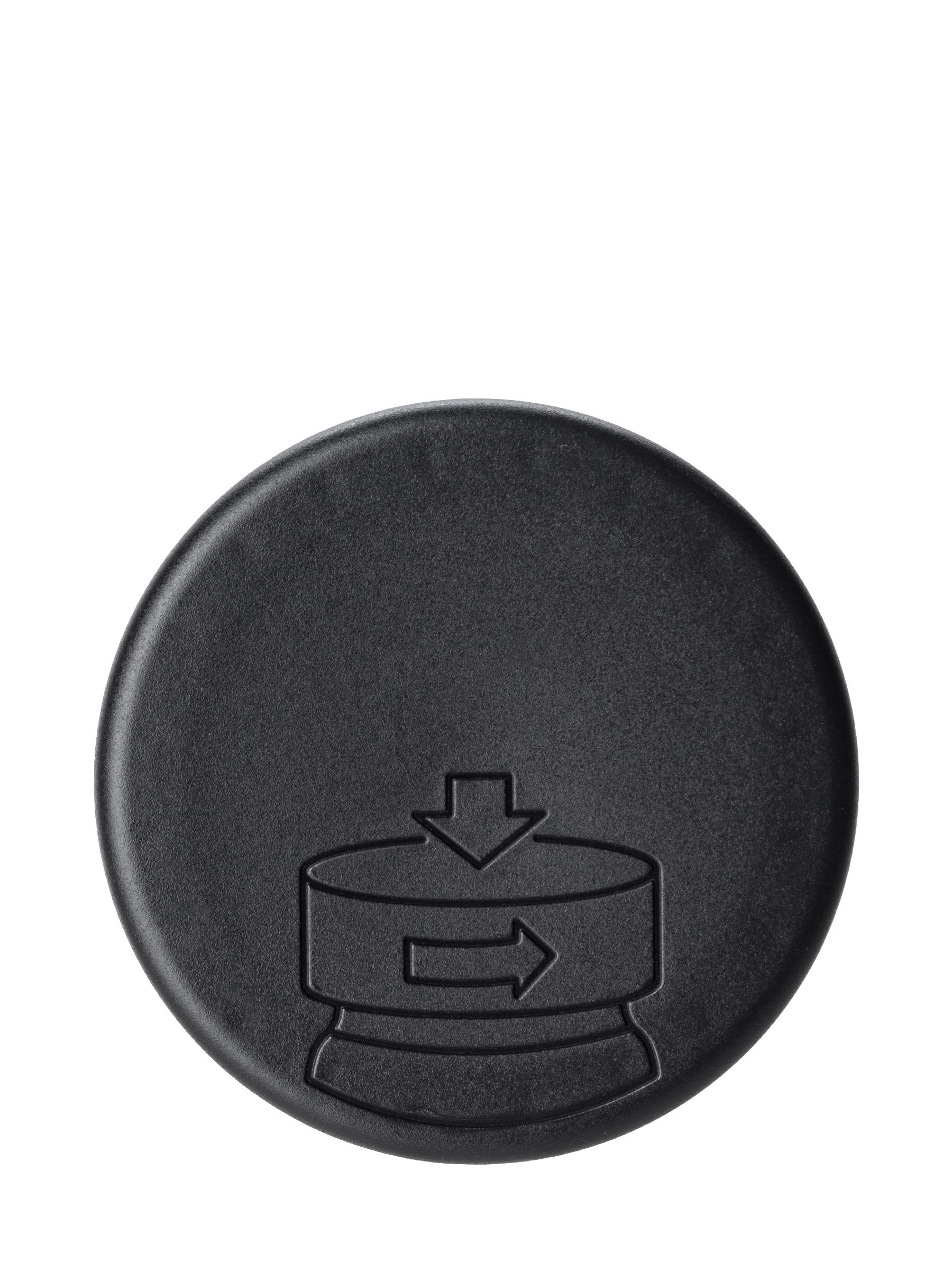 Black PP Plastic 58-400 Child-Resistant Smooth Pictorial Lid – L941BKH28