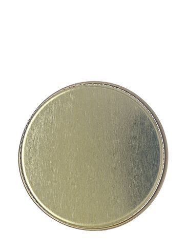 Gold metal 48-400 lid with standard plastisol liner