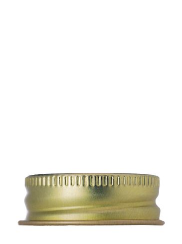 Gold metal 28-400 lid with standard plastisol liner