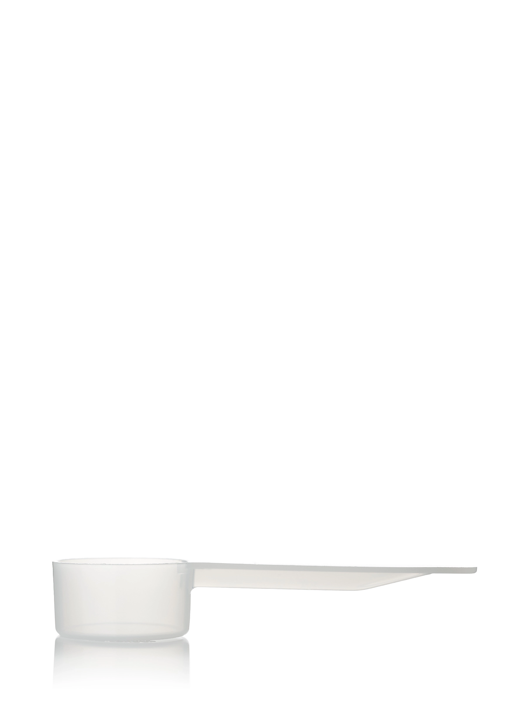 5 cc Natural-Colored PP Plastic 3 Inch Handle Scoop – M001NT