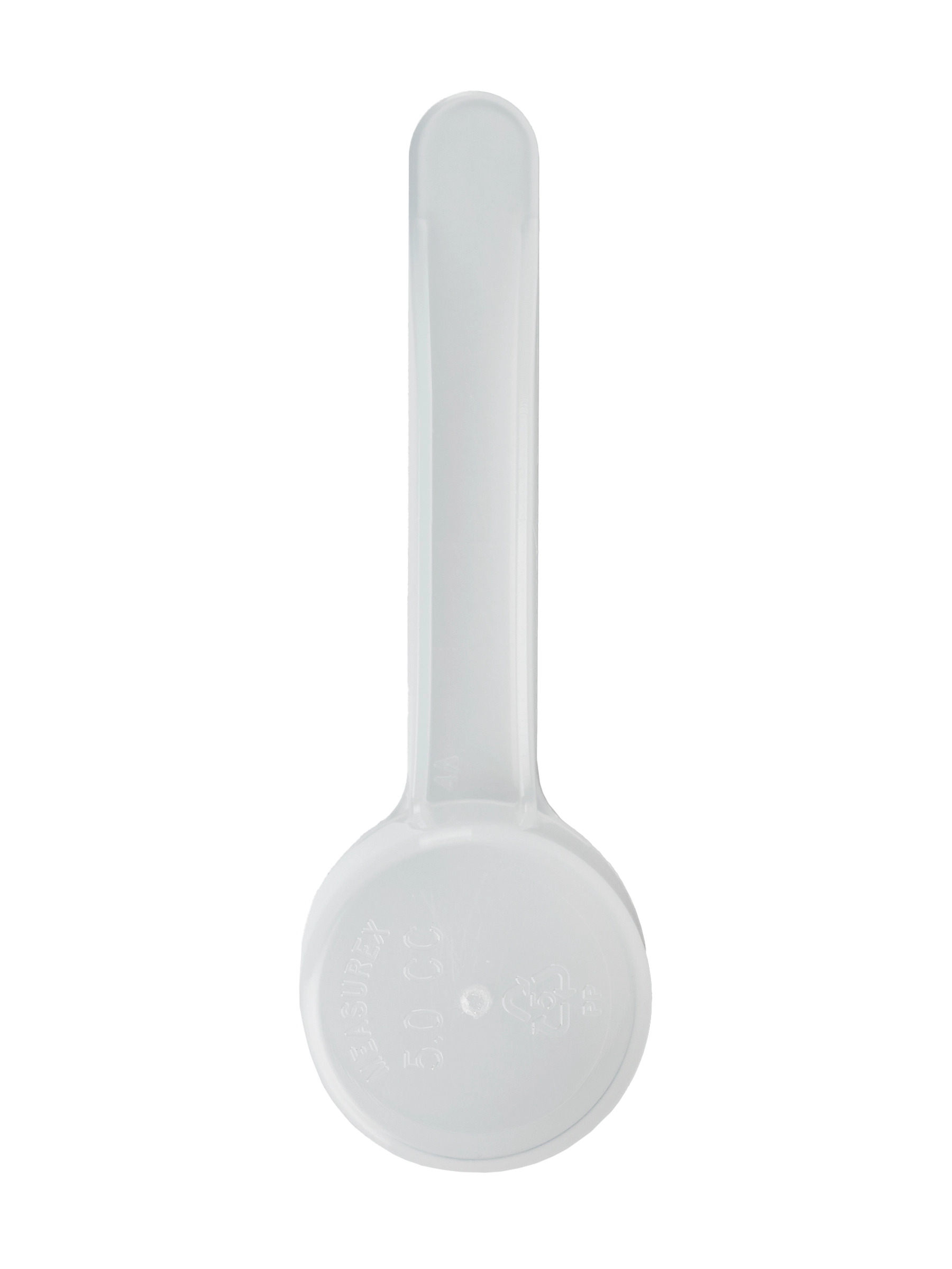 5 cc Natural-Colored PP Plastic 3 Inch Handle Scoop – M001NT