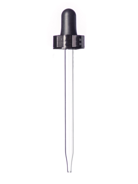 Black PP Plastic 22-400 Semi-Ribbed Skirt Dropper Assembly – M005-4