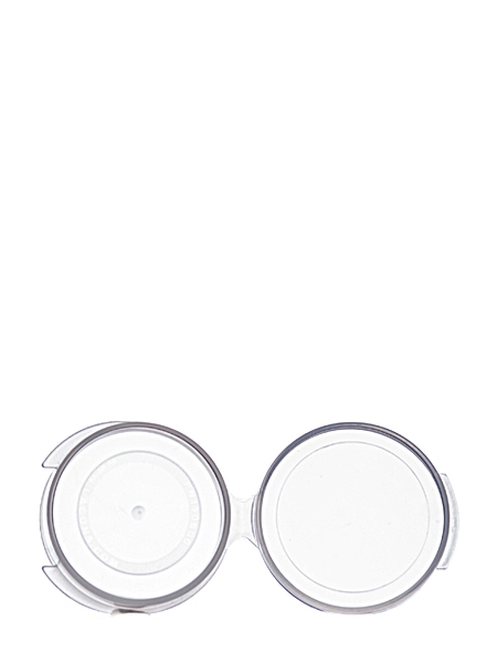 1/4 oz Clear PP Plastic Hinged Container – M006