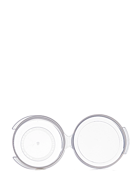 1/4 oz Clear PP Plastic Hinged Container – M006