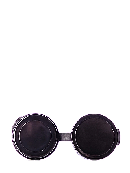 1/4 oz Black PP Plastic Hinged Container – M010
