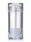 30 mL clear AS plastic twist-up deodorant container with clear plastic cap (unassembled)