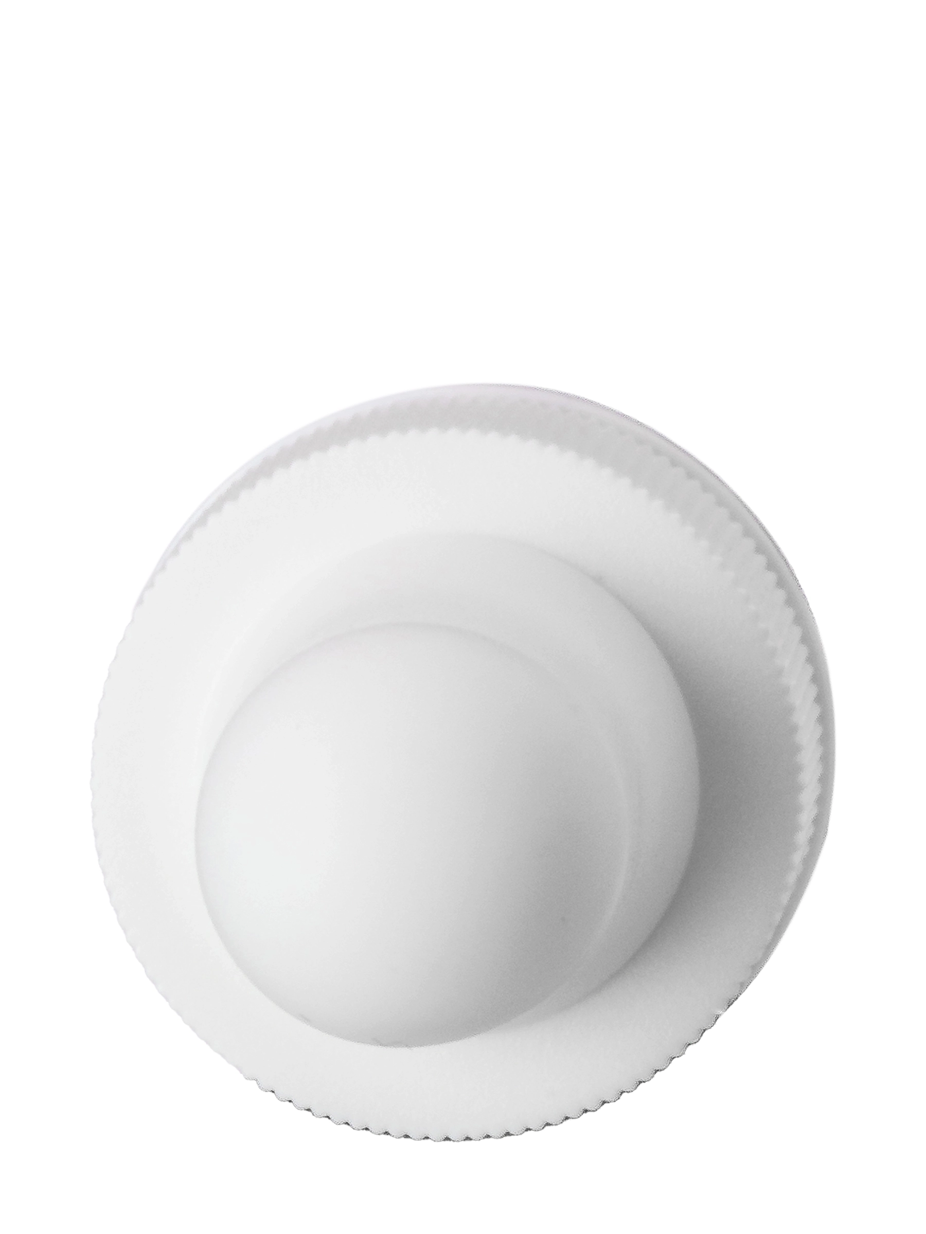 White PP Plastic 18-400 Ribbed Skirt Dropper Assembly – M1234WH