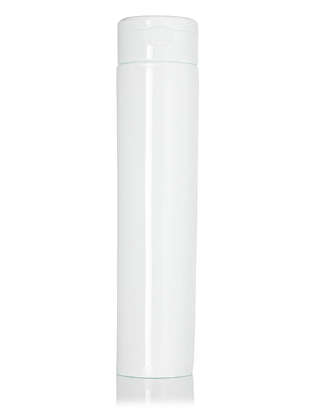 8 oz Glossy White LDPE Plastic 5-Layer Tube – M1304WH