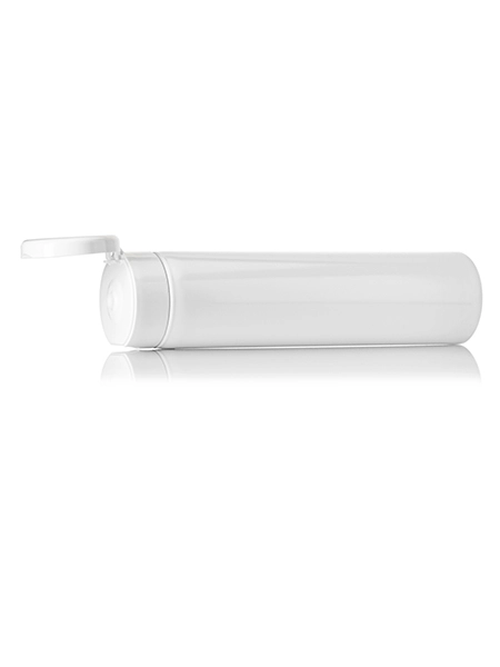 8 oz Glossy White LDPE Plastic 5-Layer Tube – M1304WH