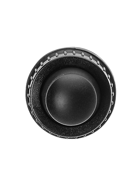 Black PP Plastic 18-410 Ribbed Skirt Tamper Evident Dropper Assembly – M1510BK