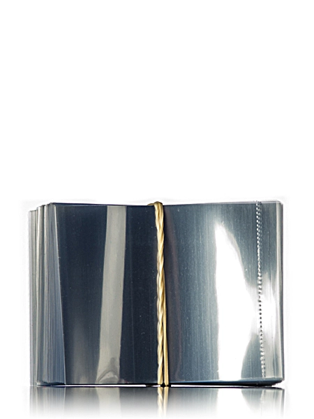 72 mm x 55 mm Clear PVC Plastic Perforated Shrink Band – M162