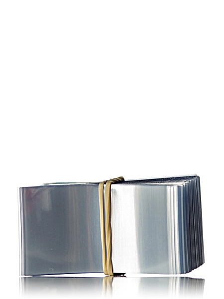 50 mm x 27 mm Clear PVC Plastic Non-Perforated Shrink Band – M168