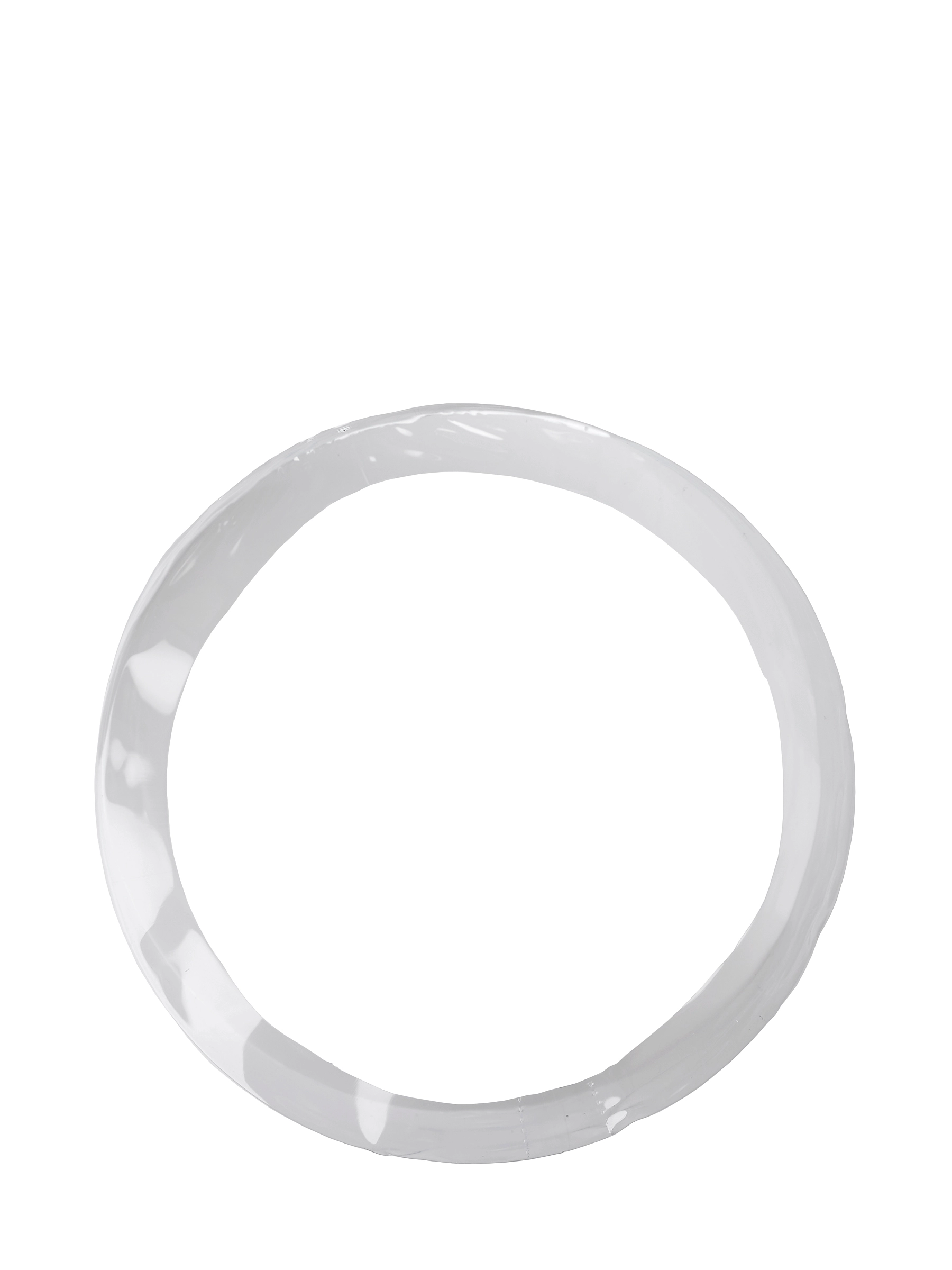 152 mm x 33 mm Clear PVC Plastic Preformed Perforated Shrink Band – M19416CL