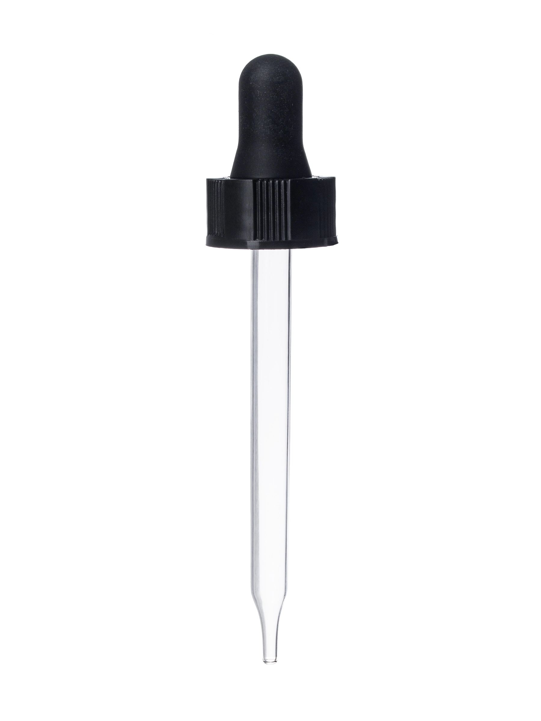 Black PP Plastic 20-400 Semi-Ribbed Skirt Dropper Assembly – M1976BK