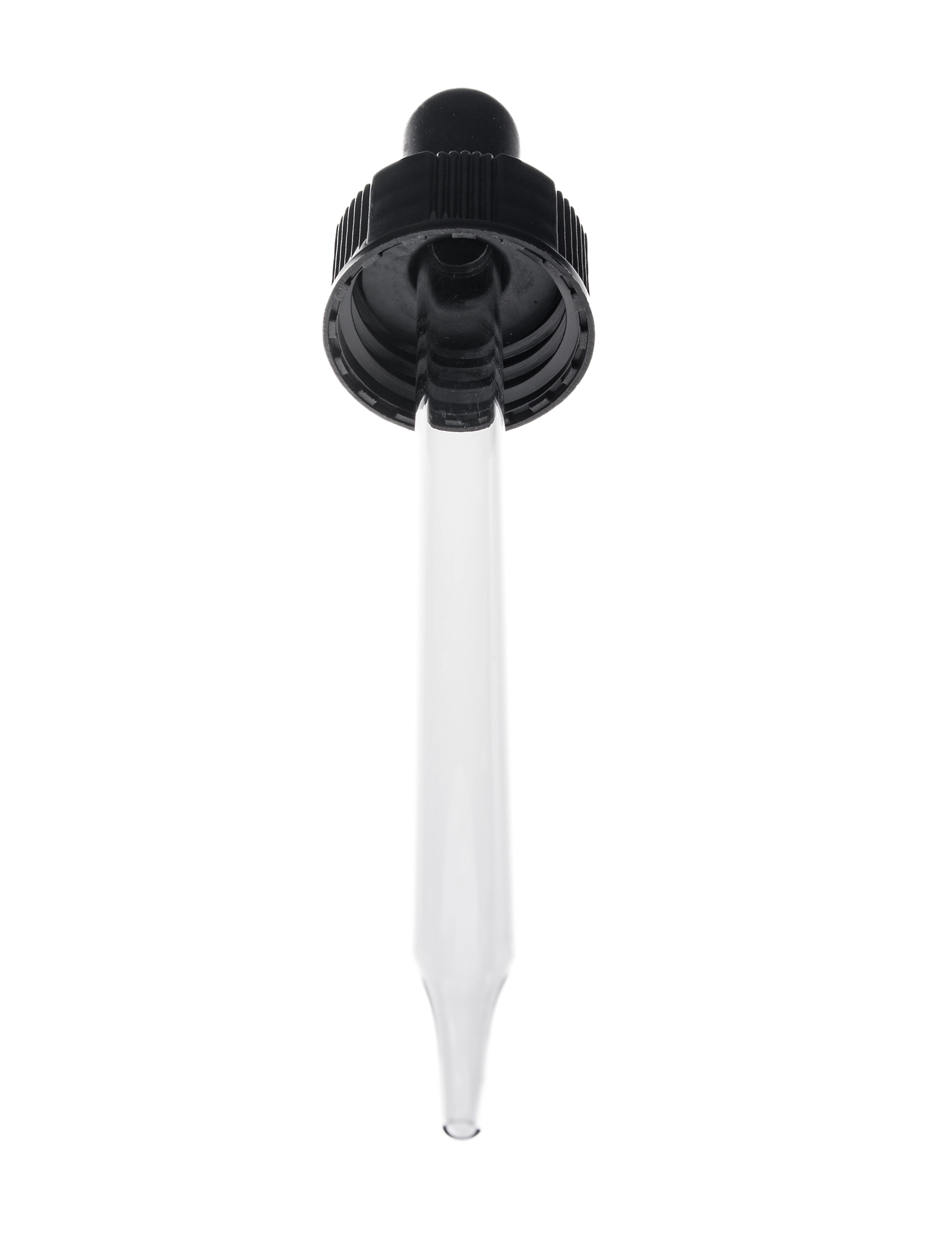 Black PP Plastic 20-400 Semi-Ribbed Skirt Dropper Assembly – M1976BK