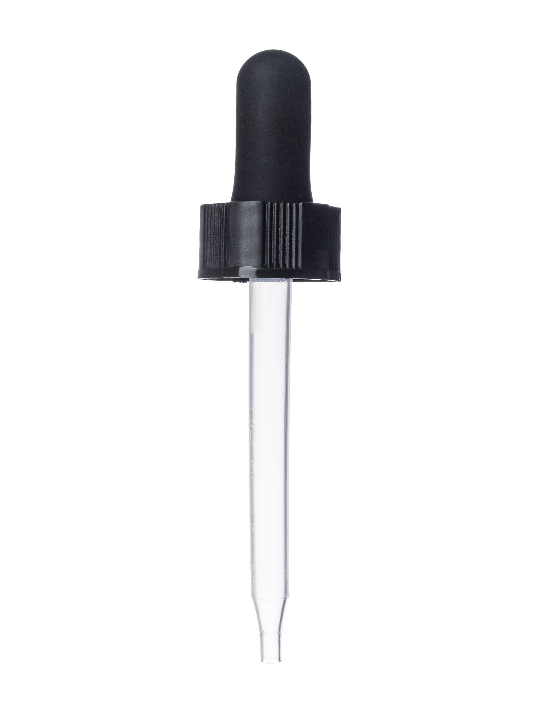 Black PP Plastic 20-400 Semi-Ribbed Skirt Dropper Assembly – M1988BK-E25