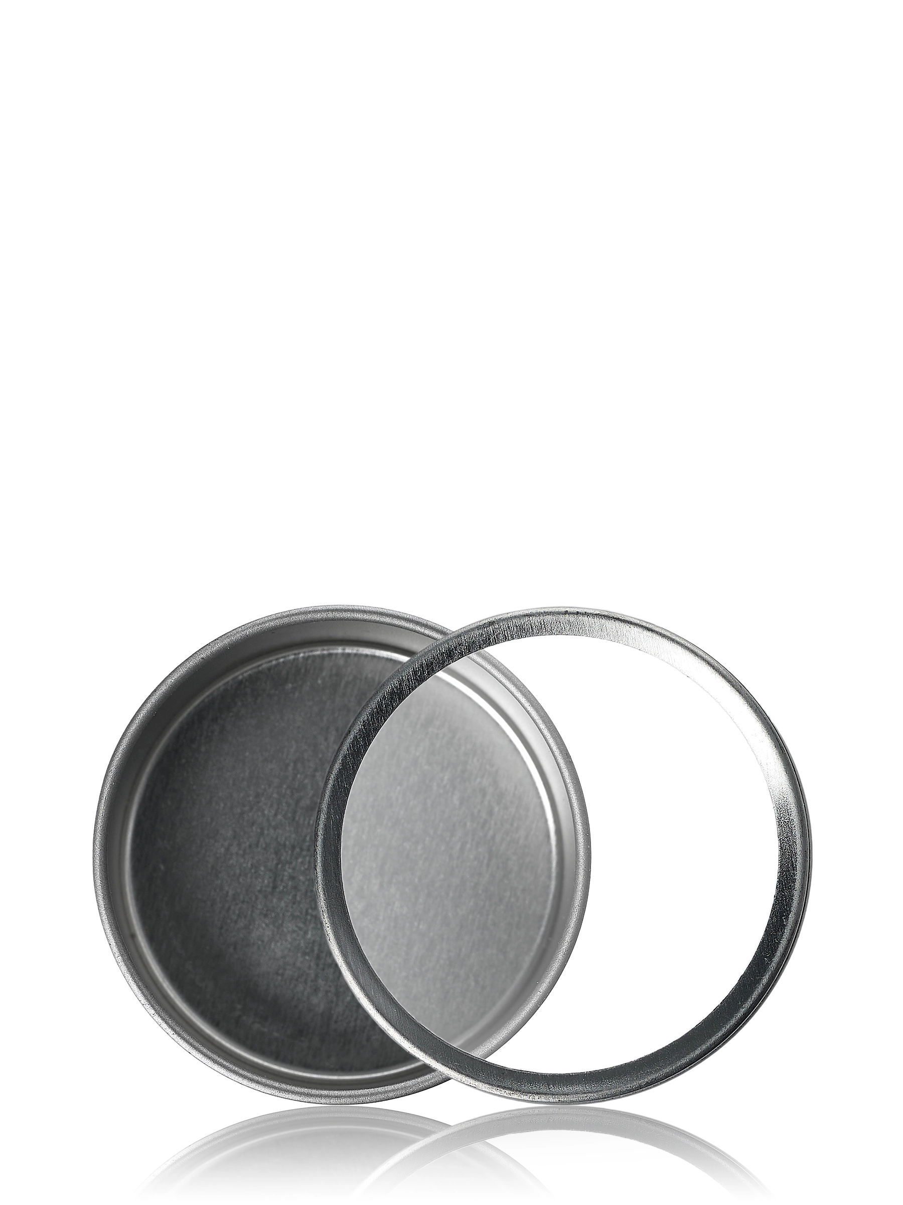 1.53 x 1.02 Inch Silver Steel Flat Tin – M2025SL