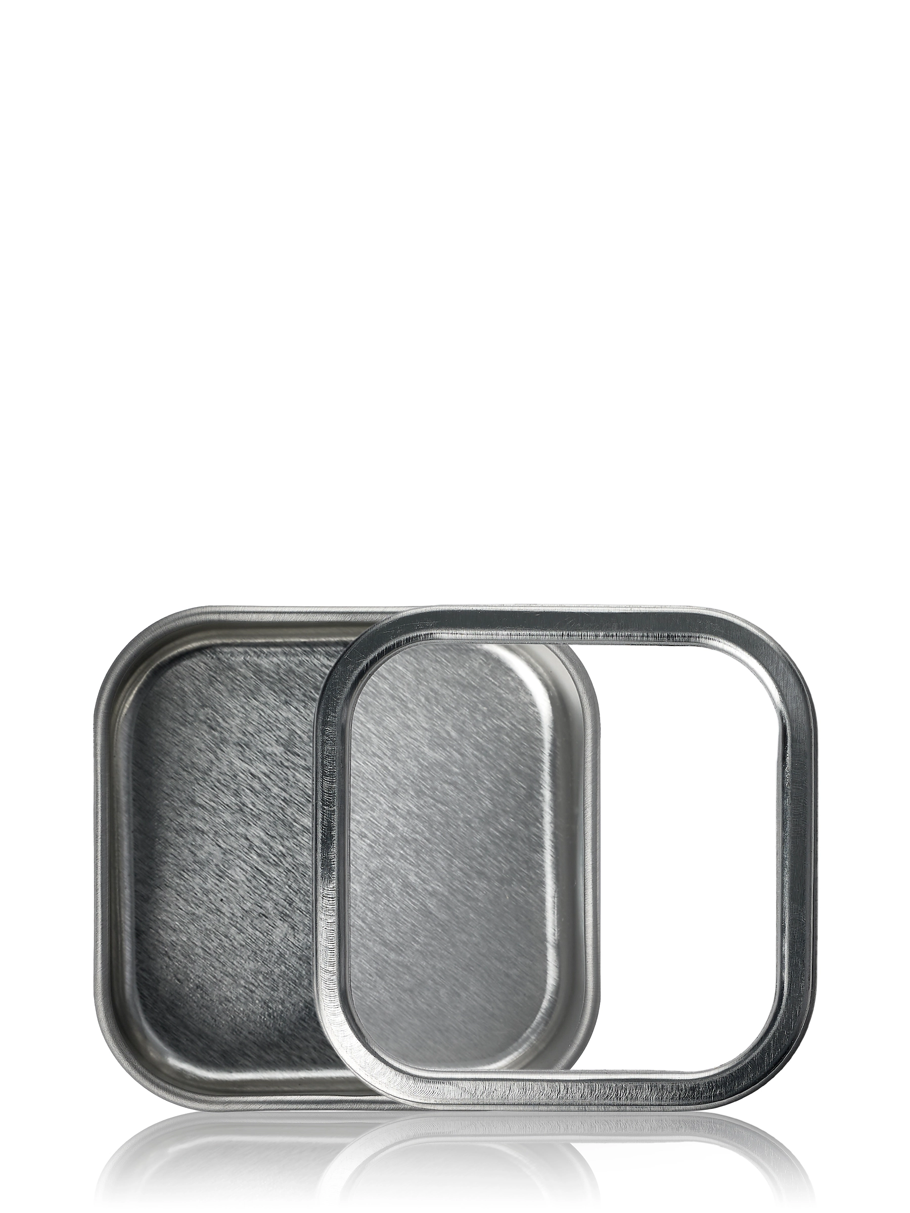 2.40 x 1.37 Inch Silver Steel Flat Tin – M2027SL
