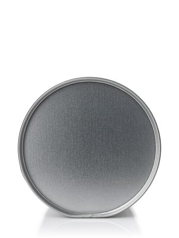 2.59 x 4.33 inch silver steel tea tin with lid