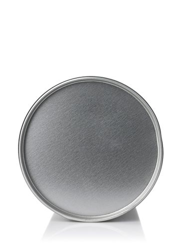 2.59 x 5.90 inch silver steel tea tin with lid