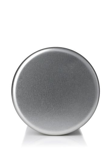 2.59 x 5.90 inch silver steel tea tin with lid