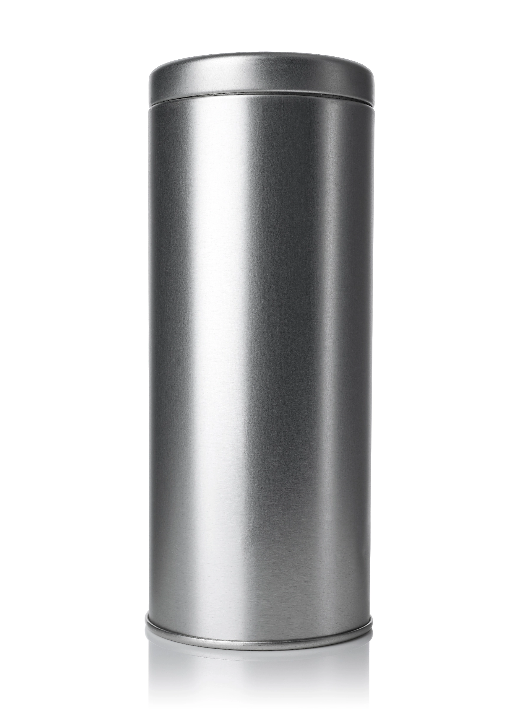 2.59 x 5.90 Inch Silver Steel Tea Tin – M2030SL
