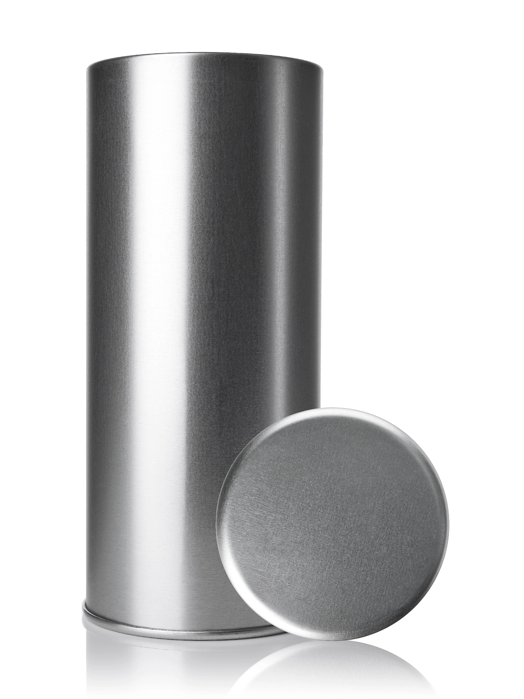 2.59 x 5.90 Inch Silver Steel Tea Tin – M2030SL