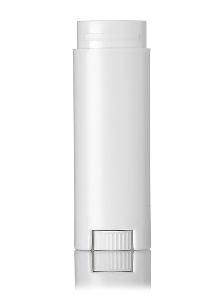 1/8 oz White PP Plastic Oval Lip Balm Tube – M211WH