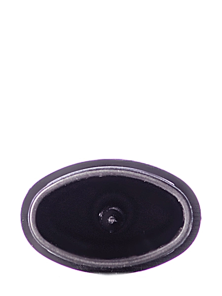 1/8 oz Black PP Plastic Oval-Shaped Lip Balm Tube – M213