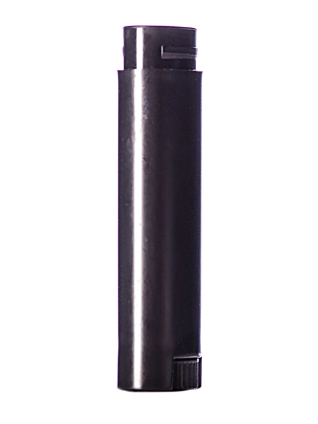 1/8 oz Black PP Plastic Oval-Shaped Lip Balm Tube – M213