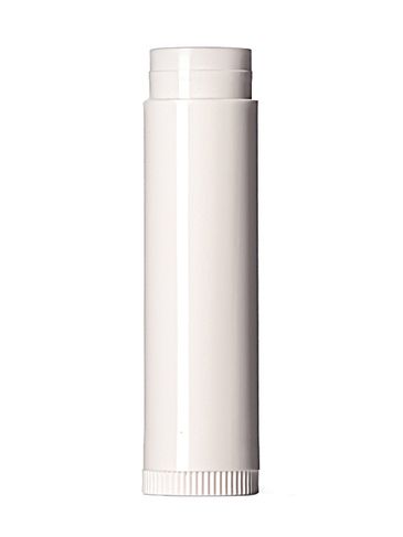 3/16 oz white PP plastic lip balm tube (lid sold separately)