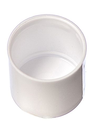 Flat white PP plastic lip balm tube lid