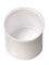 Flat white PP plastic lip balm tube lid