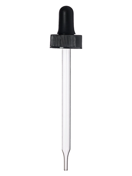 Black PP Plastic 22-400 Ribbed Skirt Dropper Assembly – M2180BK