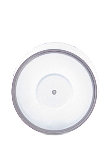 Natural-colored PP plastic flat lip balm lid