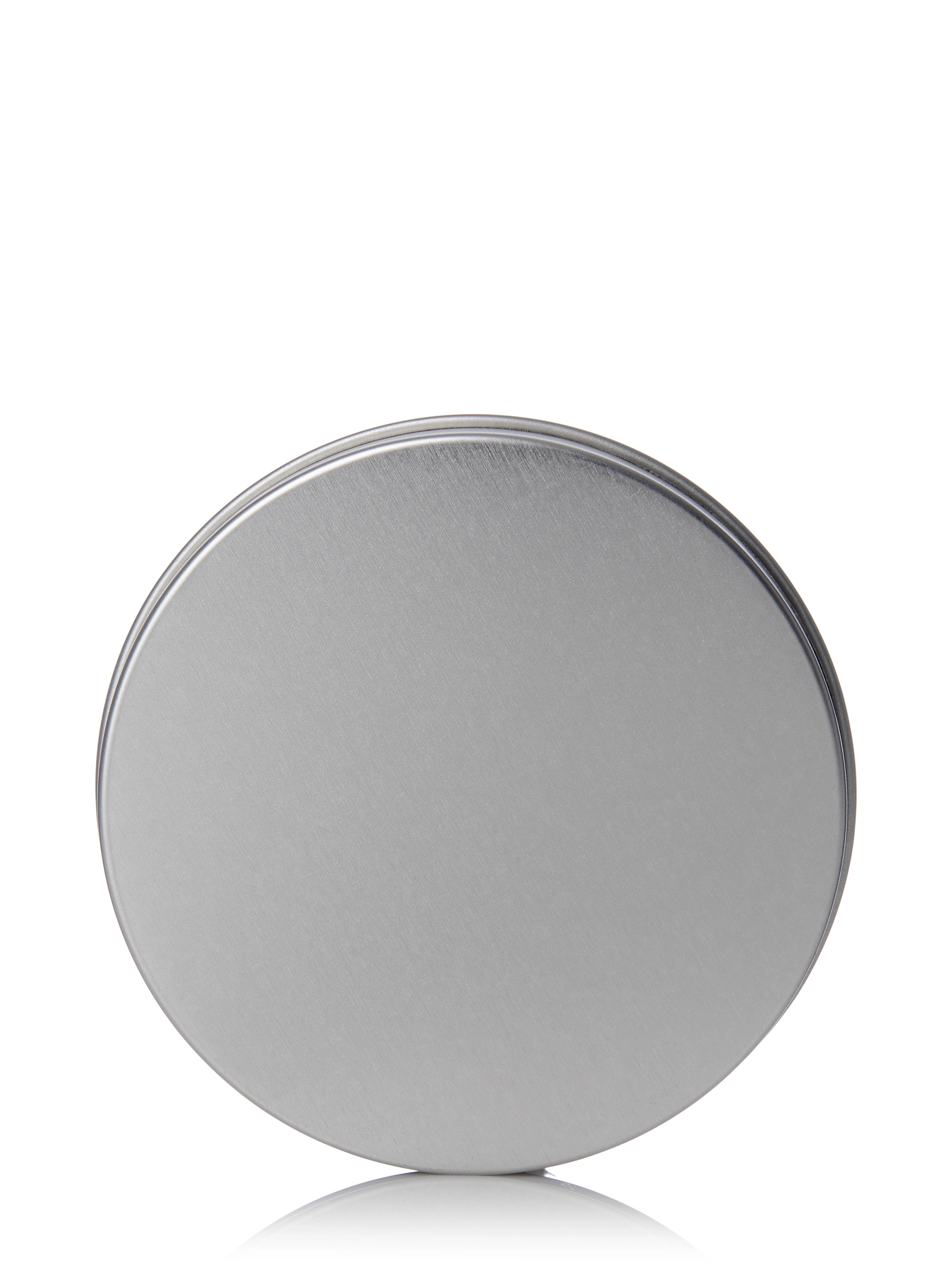4 oz Silver Steel Flat Tin – M2210