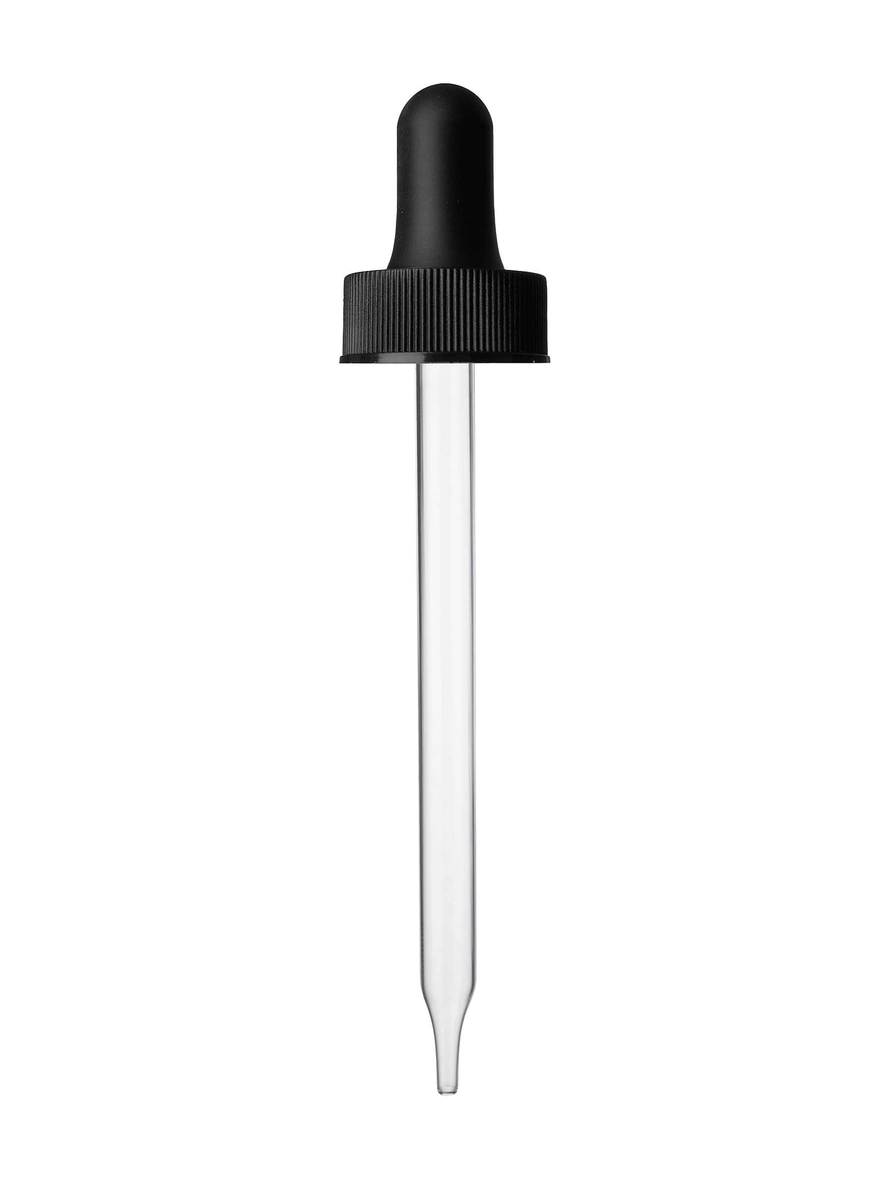 Black PP Plastic 22-400 Ribbed Skirt Dropper Assembly – M2472BK