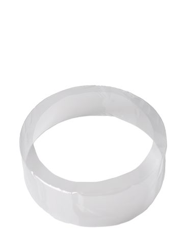 152 mm x 33 mm clear PVC plastic preformed perforated shrink band for tubs and 89-400 neck finish