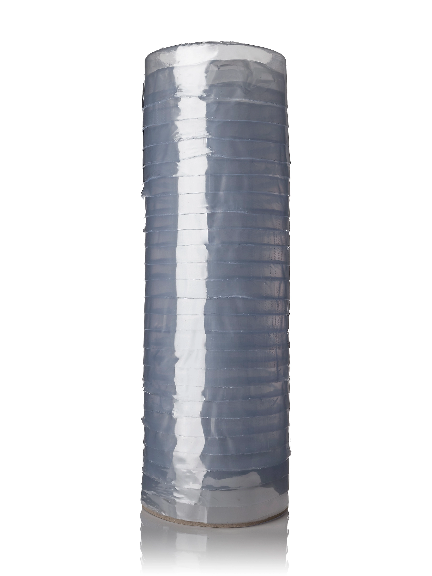152 mm x 33 mm Clear PVC Plastic Preformed Perforated Shrink Band – M258CL