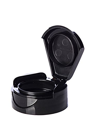 Black PP plastic 33-400 flip top lid