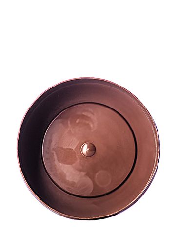 1.5 oz brown plastic   snap jar