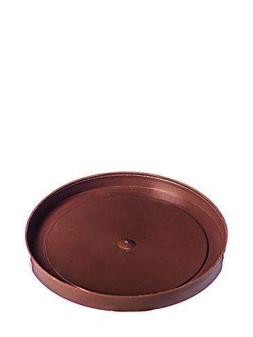 Brown plastic lid for 1.5 oz snap jars