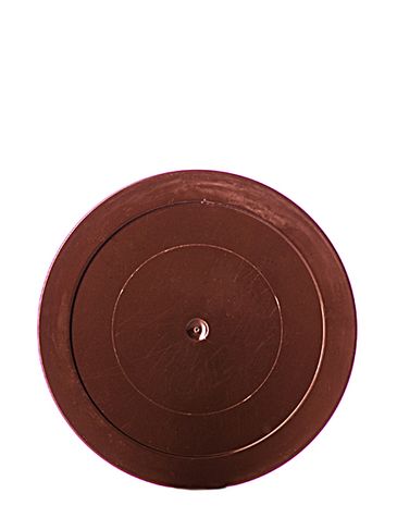 Brown plastic lid for 1.5 oz snap jars
