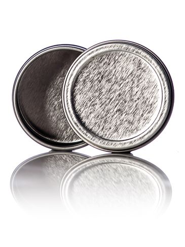 1 oz silver steel deep tin with slip cover lid