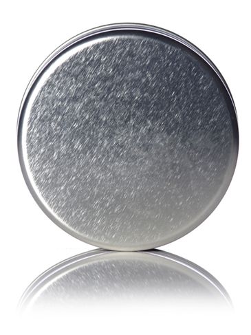 4 oz silver steel deep tin with slip cover lid