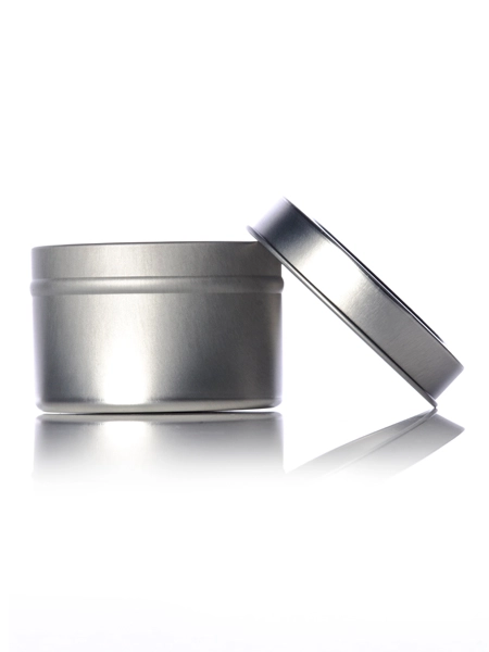 4 oz Silver Steel Deep Tin – M542