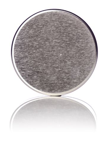 8 oz silver steel deep tin with slip cover lid