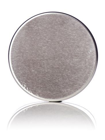 12 oz silver steel deep tin with slip cover lid